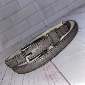 Skinny Snake Print Belt